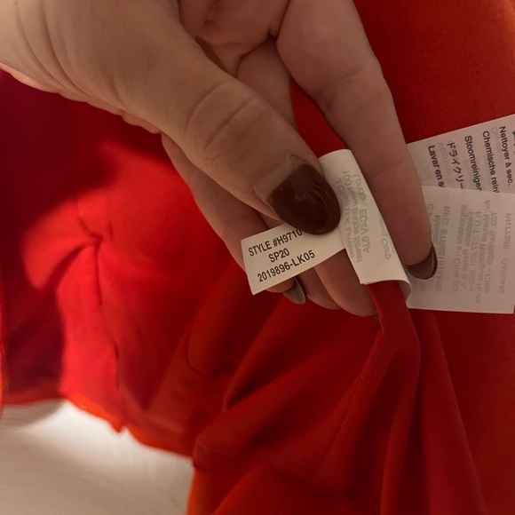 J. Crew Parke Blazer in Red Linen Blend Single Breasted Button Button Cuff Lined - Picture 5 of 9